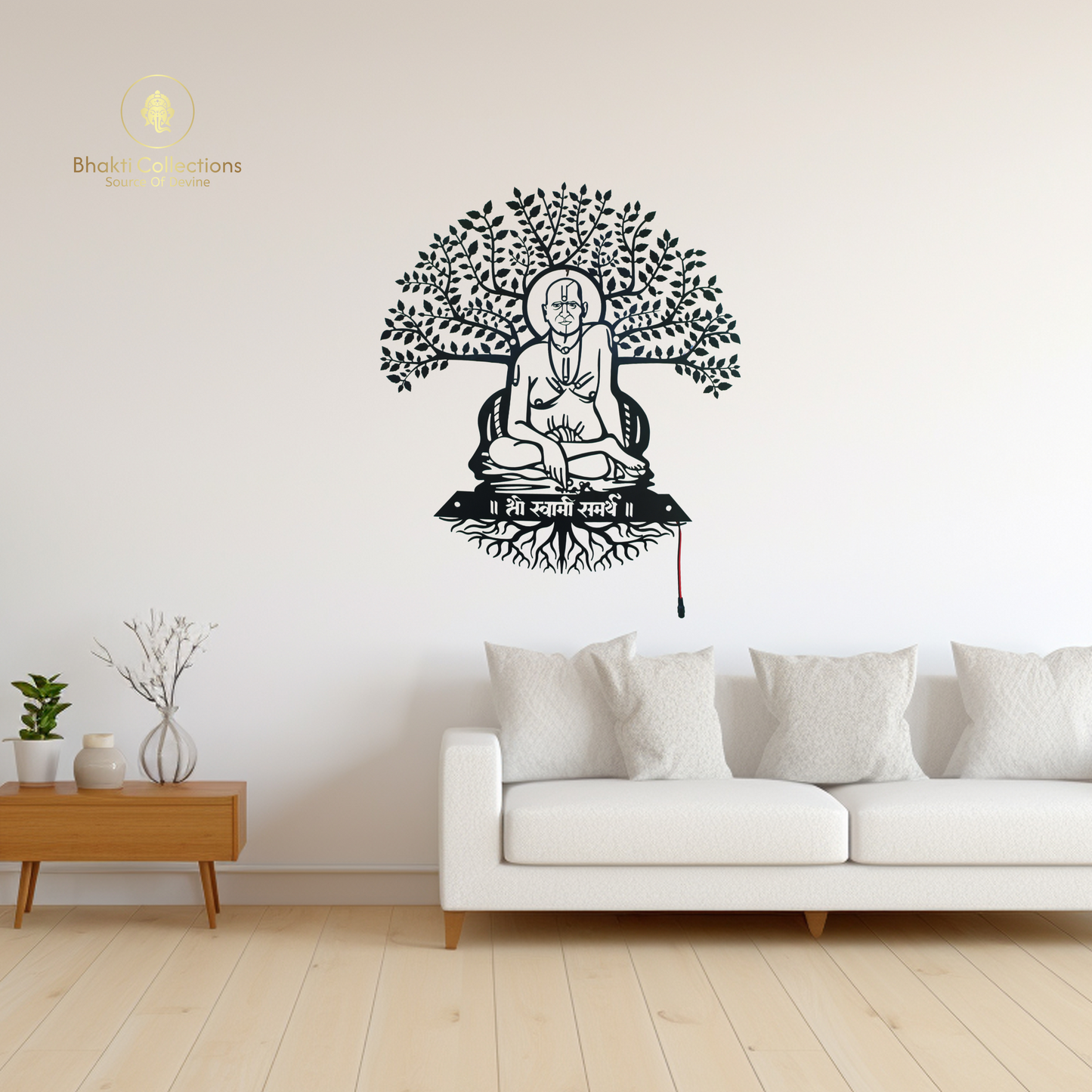 Vatavruksha Swami Samarth LED Metal Wall Decor