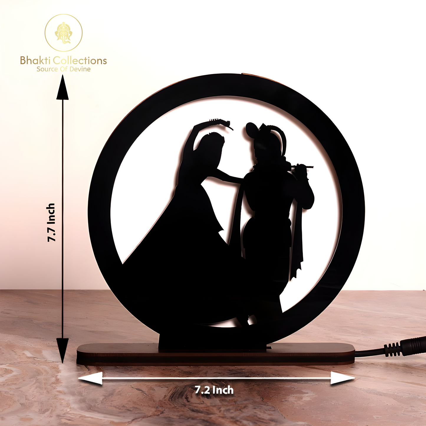 Radha Krishna Table Lamp