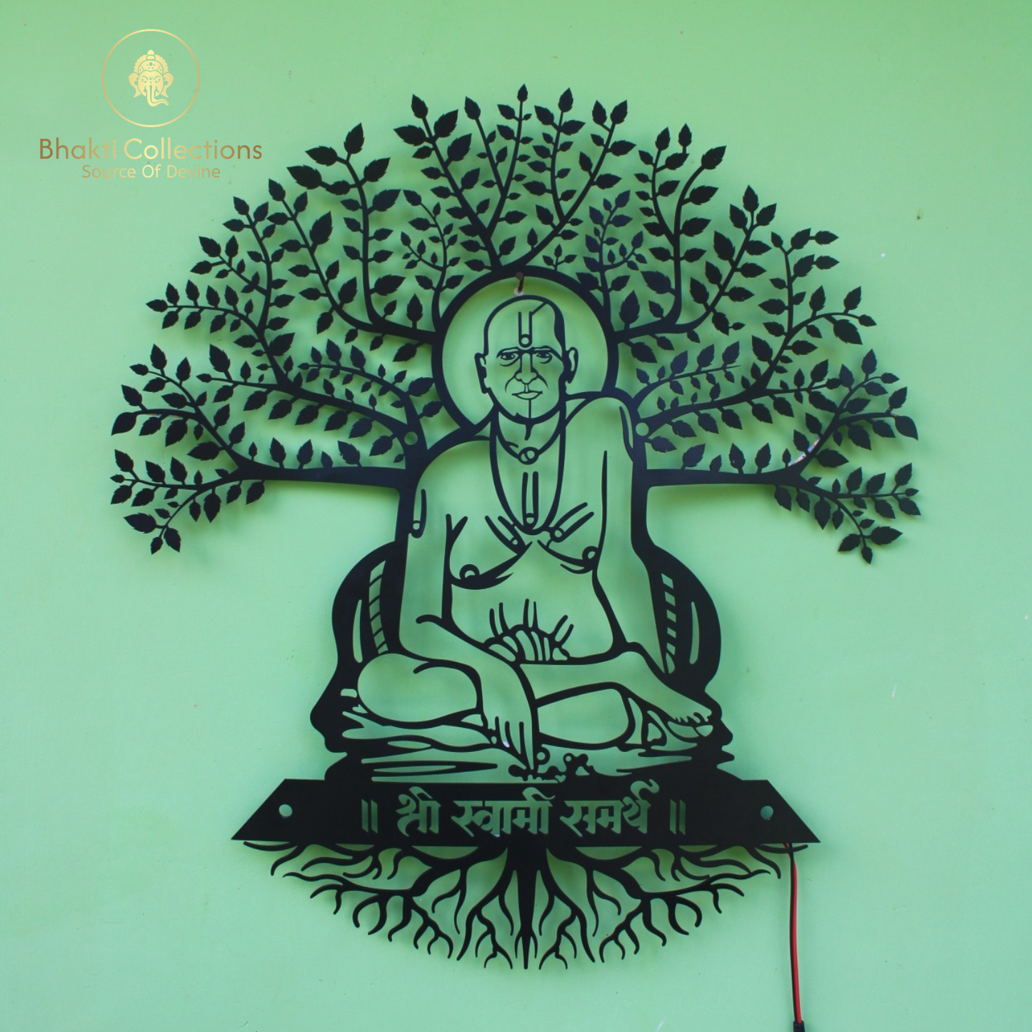 Vatavruksha Swami Samarth LED Metal Wall Decor
