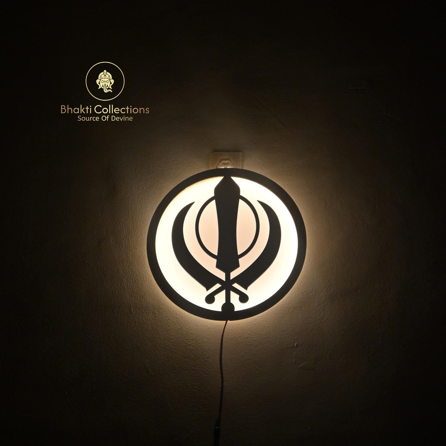 Khanda Sikh Symbol LED Wall Decor Light