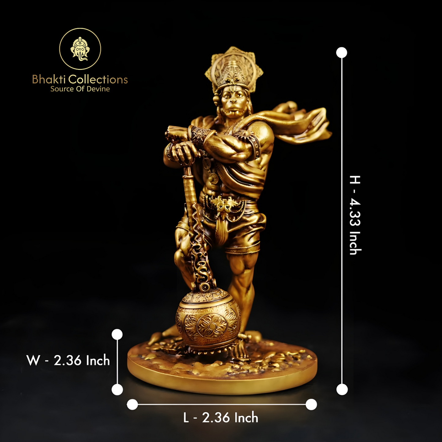 Bahubali Hanuman Murti Statue for Desk & Gift