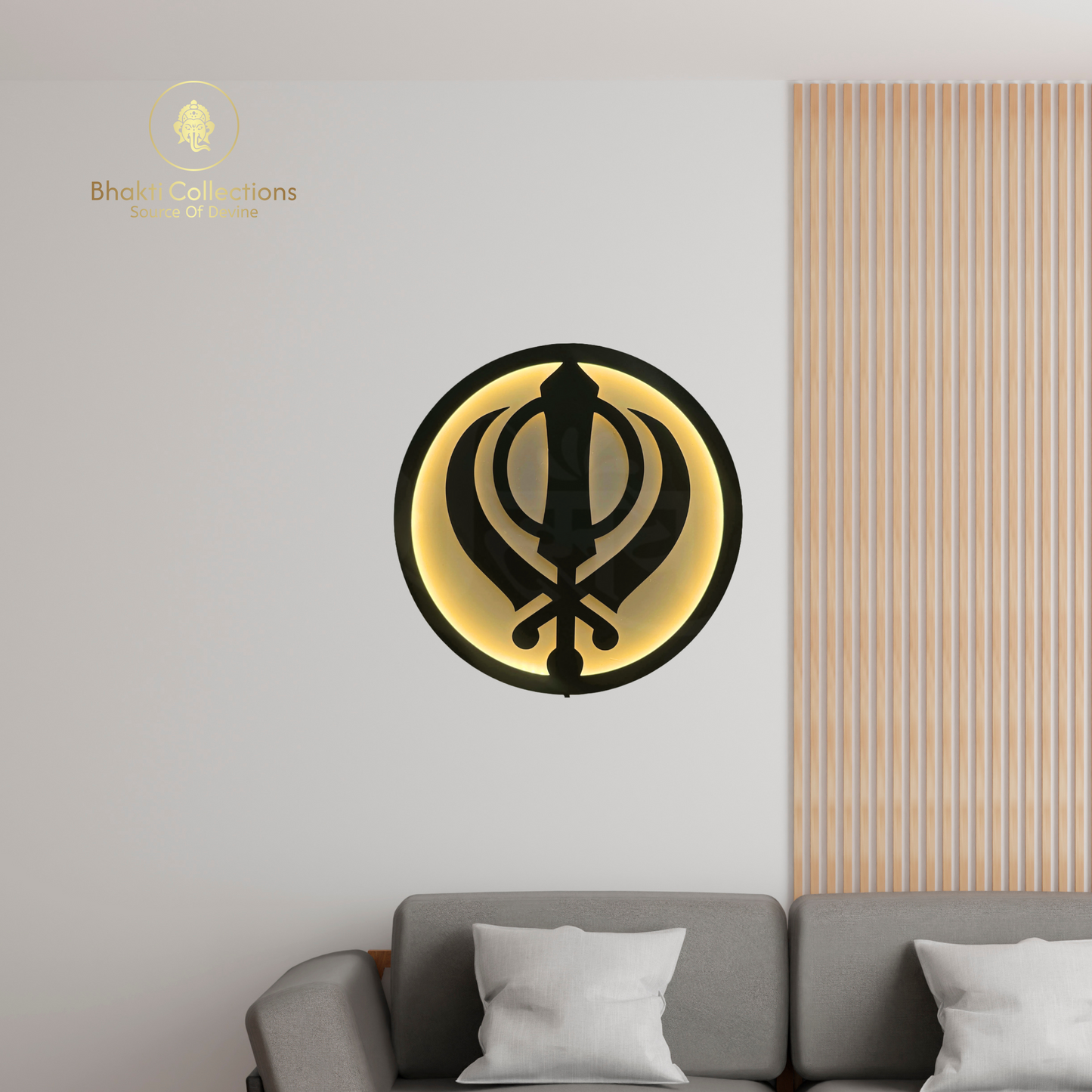 Khanda Sikh Symbol LED Wall Decor Light