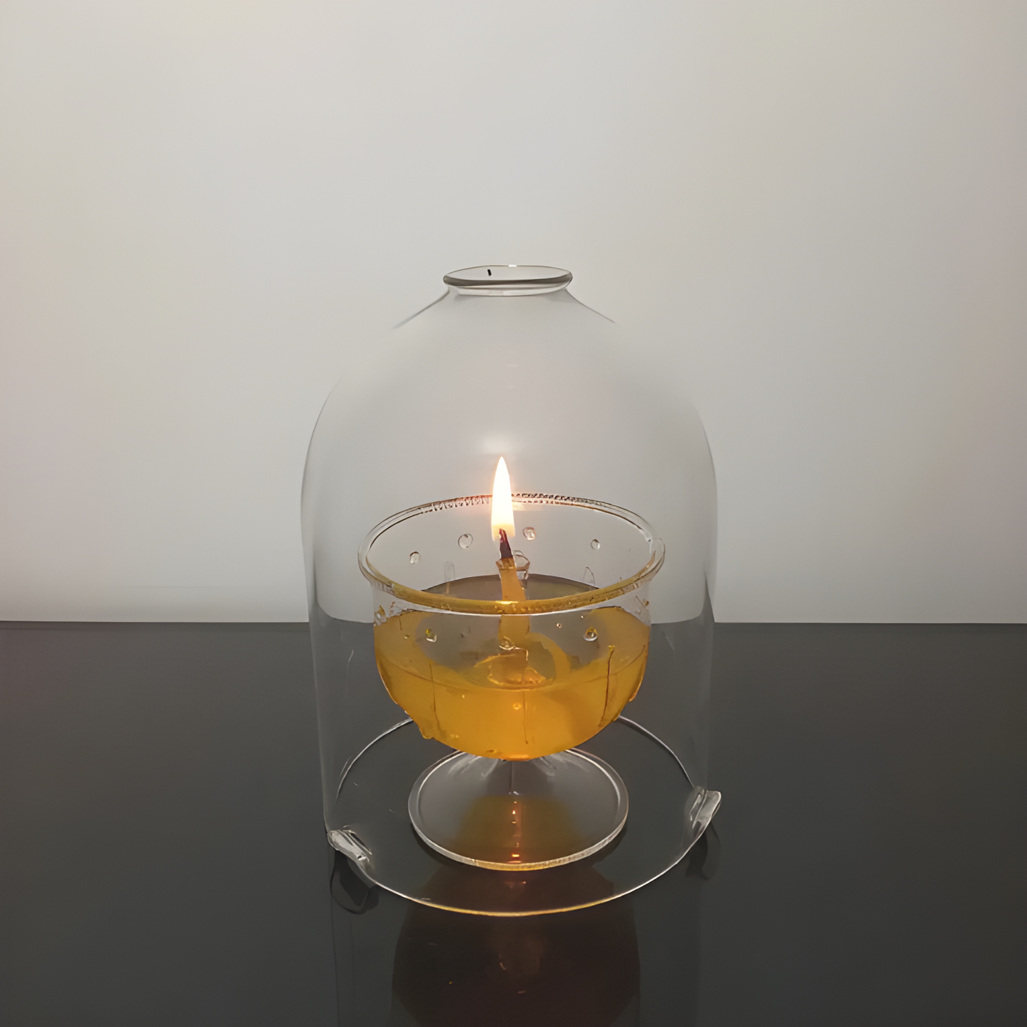 Akhand Diya with Glass Cover (36 Hrs)
