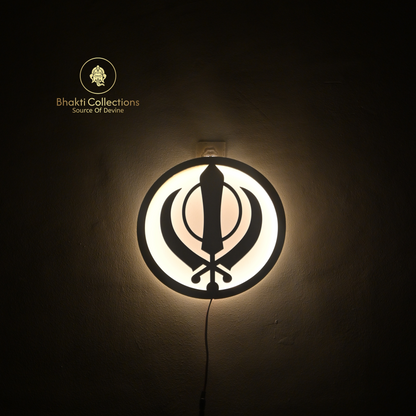 Khanda Sikh Symbol LED Wall Decor Light